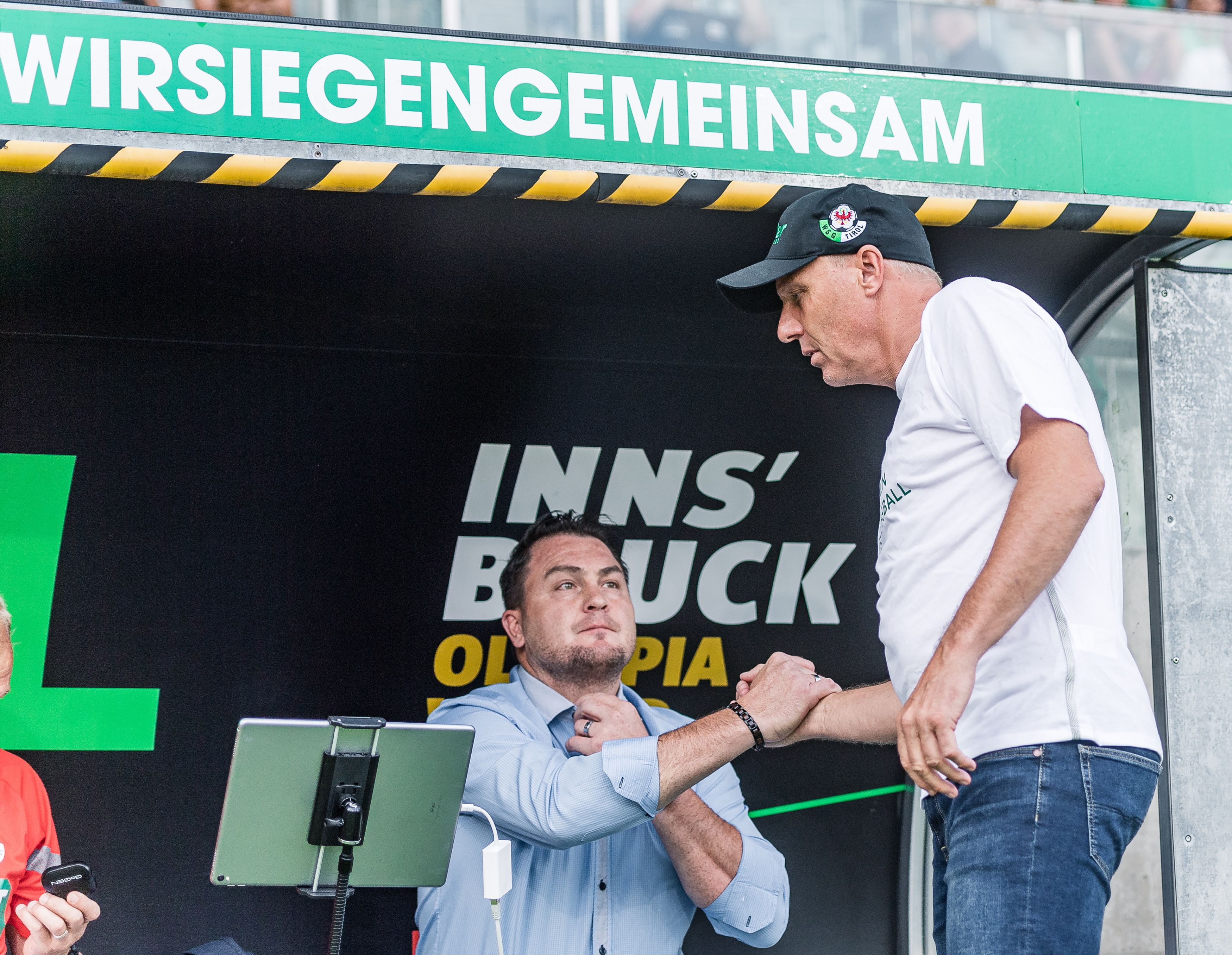 Sportdirektor Stefan Köck und Trainer Thomas Silberberger - ein eingespieltes Team.