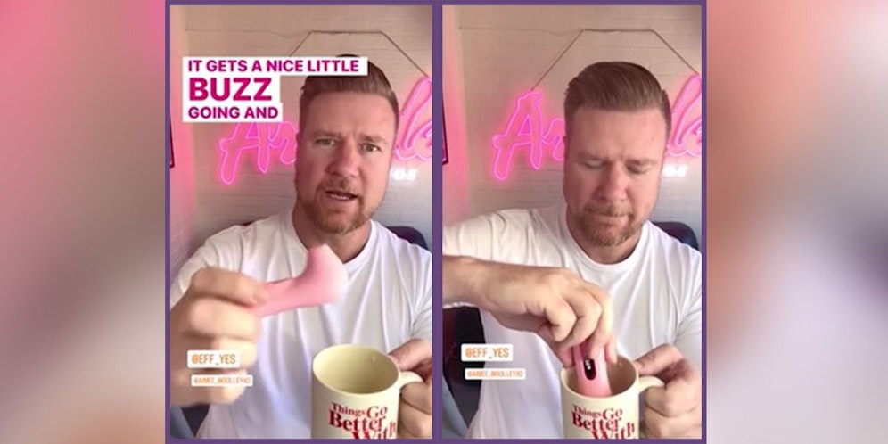 Dean Wells (Bild) war von der aufschäumenden Wirkung des Vibrators begeistert.