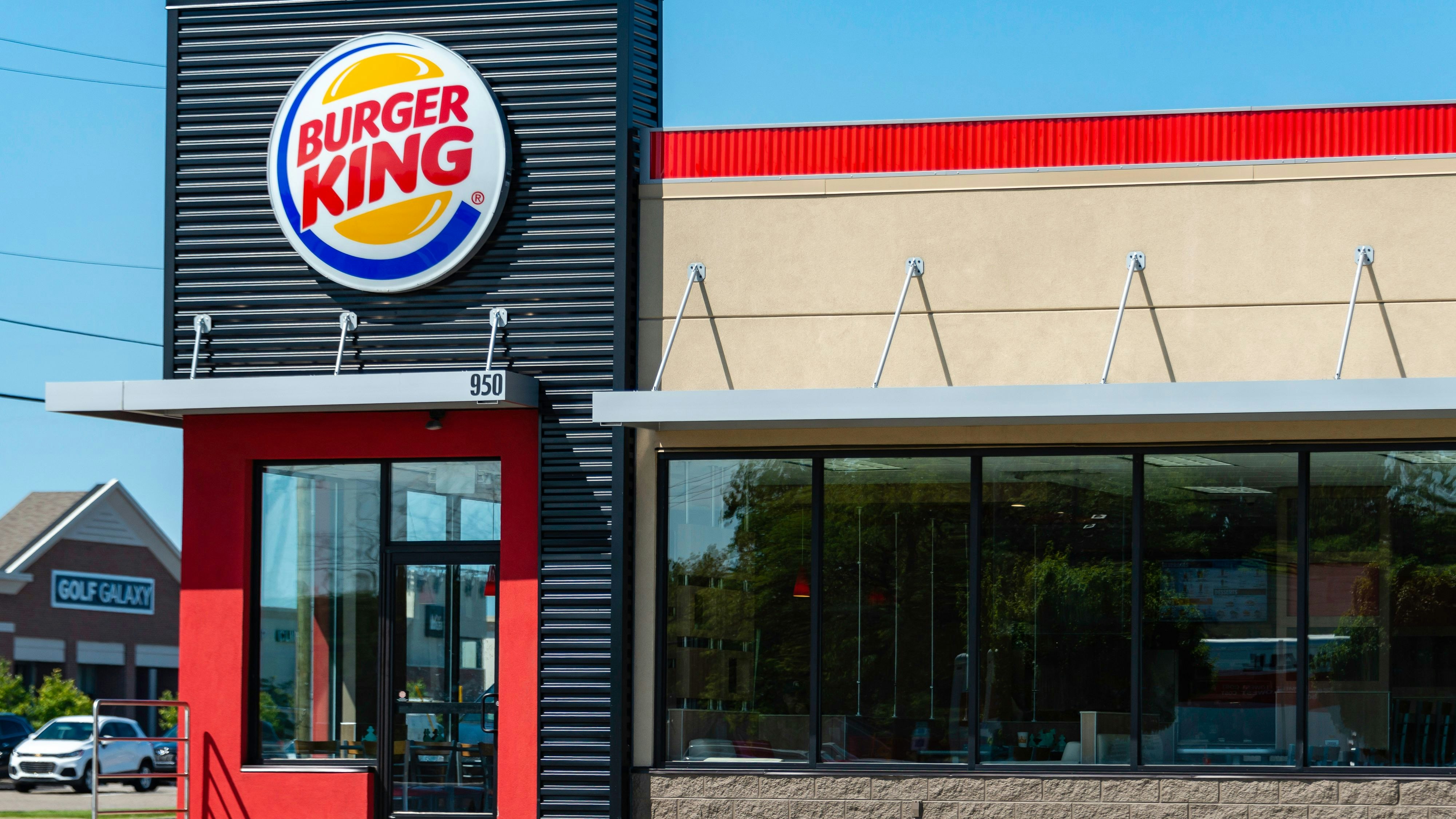 A Burger King location on Rochester Road in Troy, Michigan. Founded in 1953, Burger King is a chain of fast food restaurants with over 12,000 locations worldwide.