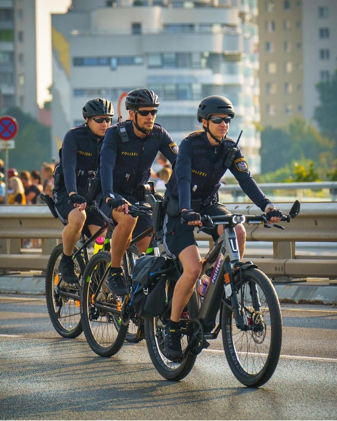 Rund 150 Fahrradpolizisten sind derzeit in der Bundeshauptstadt unterwegs. 
