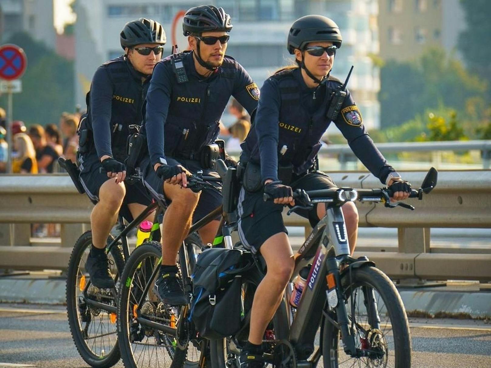 Rund 150 Fahrradpolizisten sind derzeit in der Bundeshauptstadt unterwegs. 