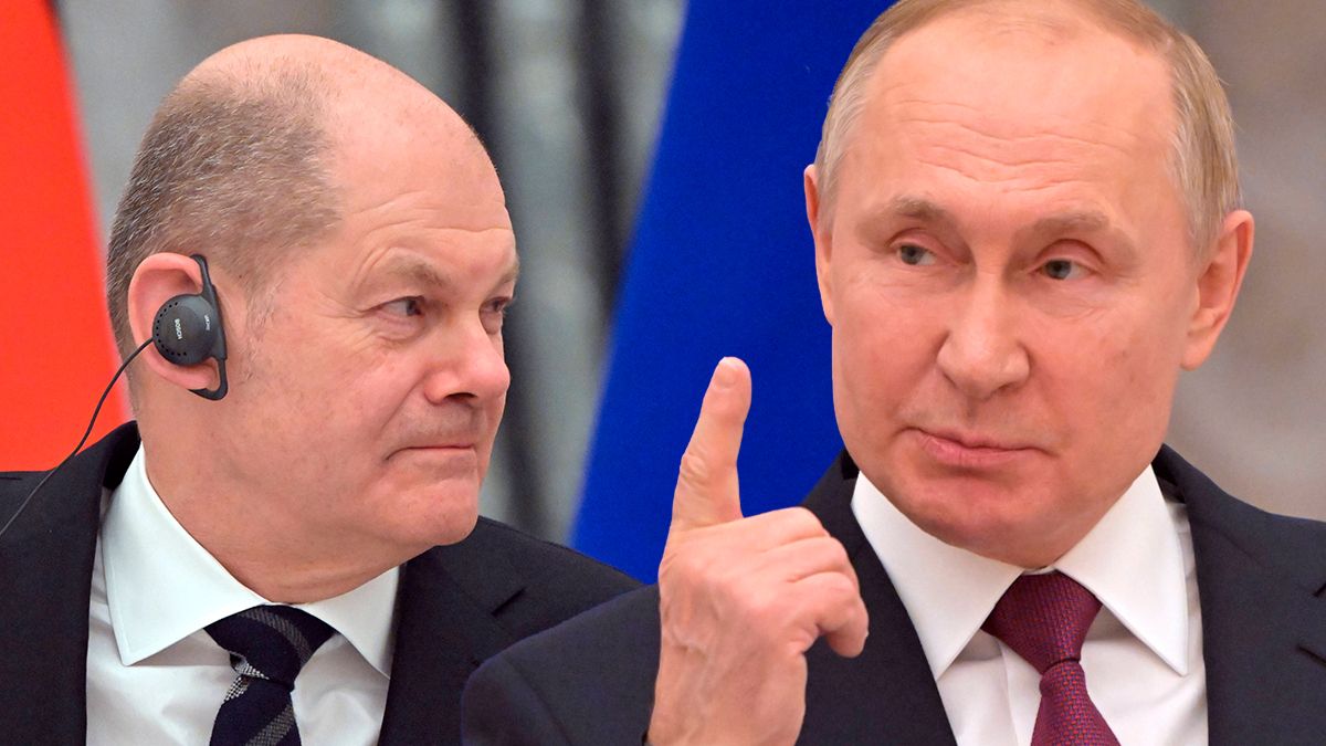 Der deutsche Bundeskanzler Olaf Scholz (l.) und Wladimir Putin haben Gesprächsbedarf.