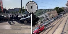 Ampel grün in Wien, doch Autofahrer tanzen auf Straße