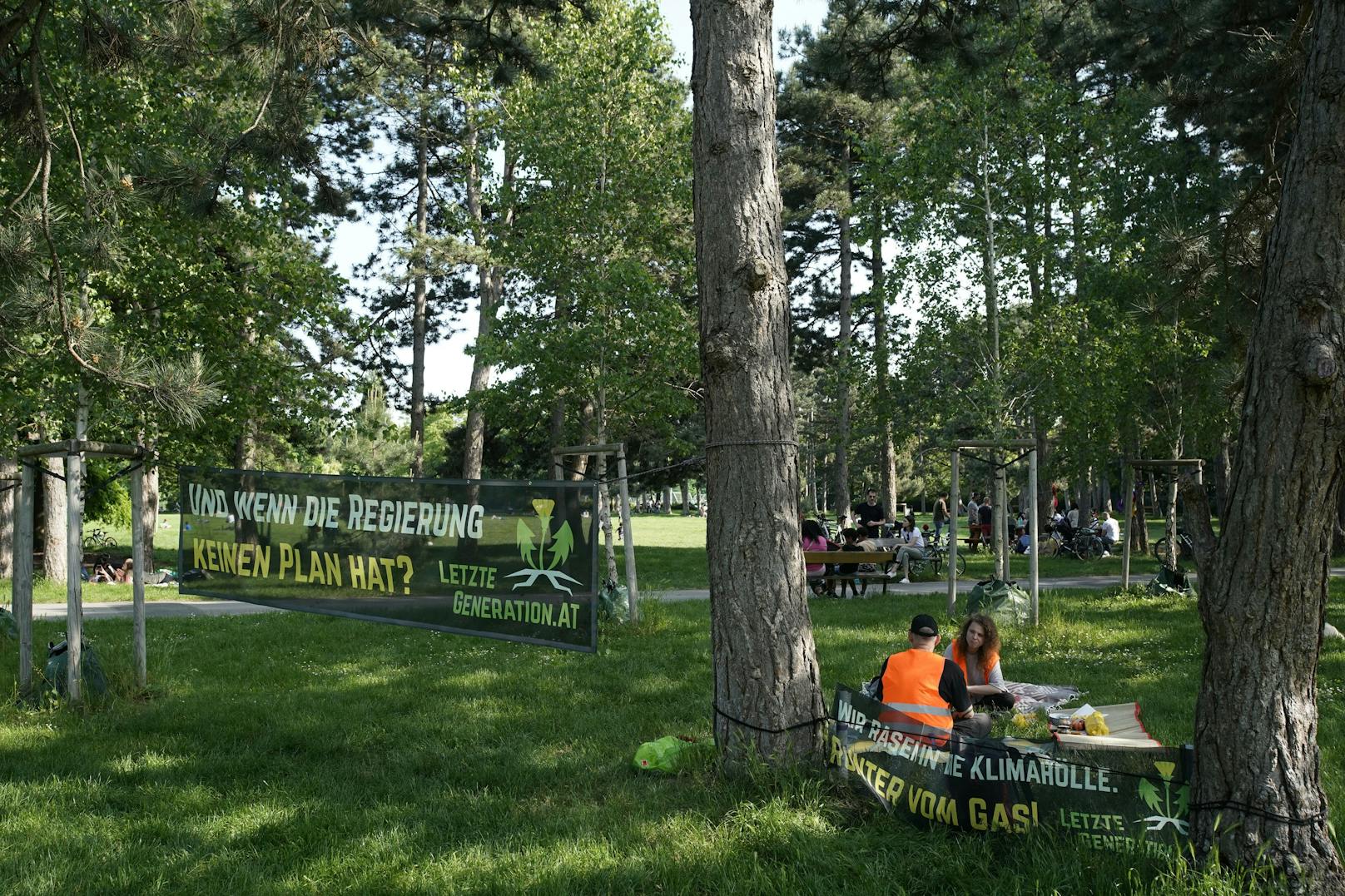 Das Picknick der "Letzten Generation" in Wien entwickelte sich zu einem echten Reinfall.