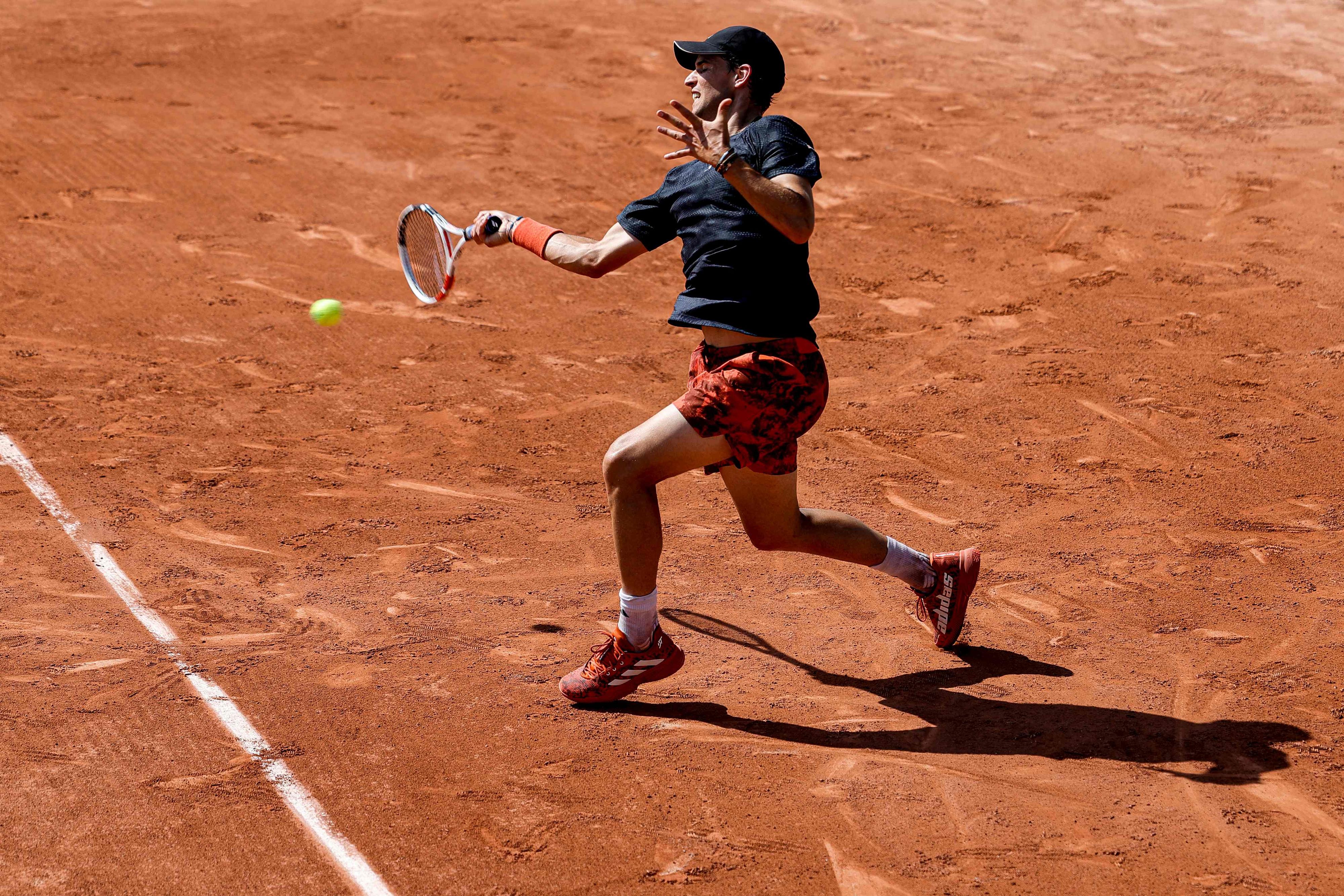 Dominic Thiem beim French-Open-Auftakt.