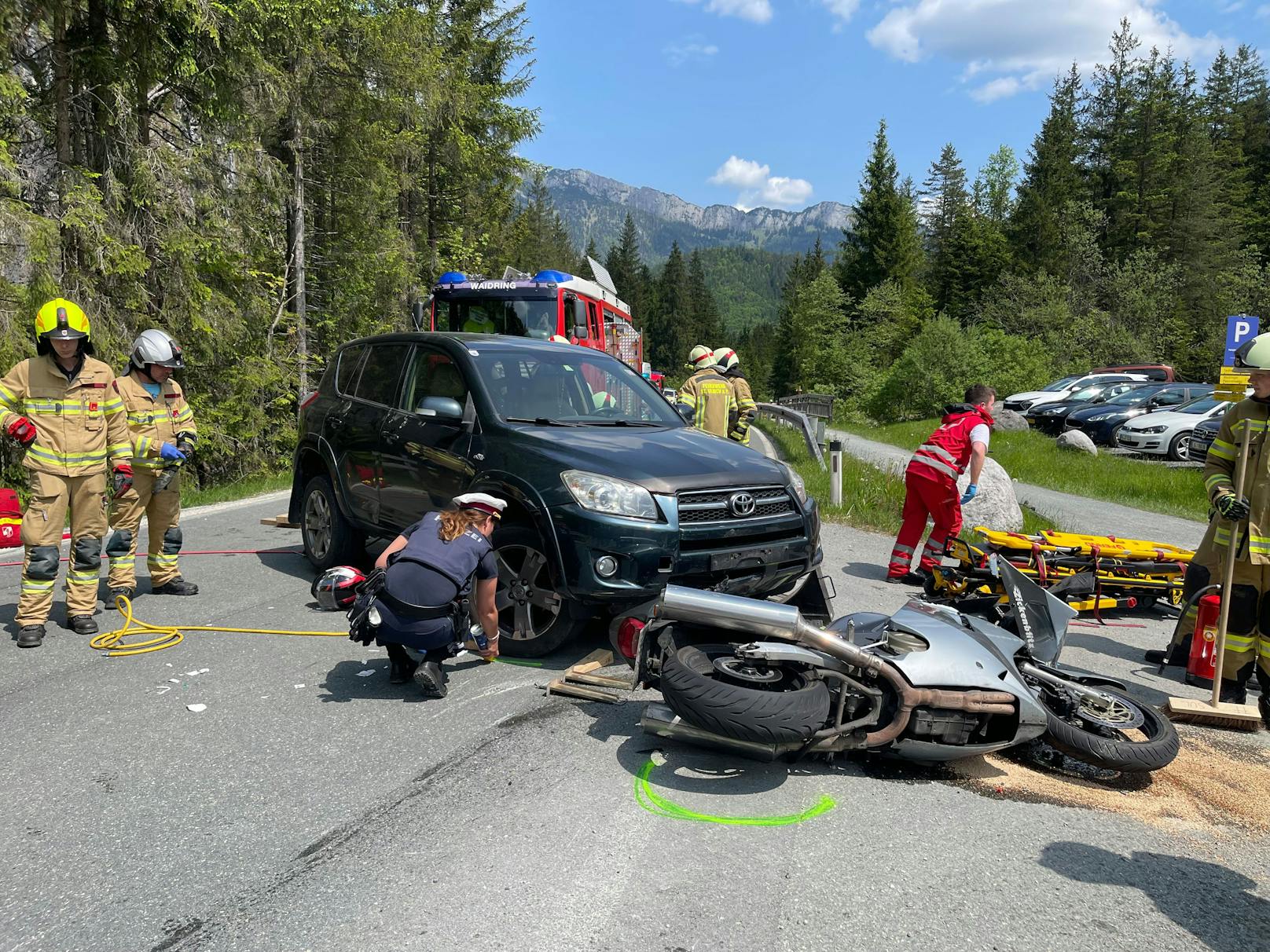 In Sankt Ulrich am Pillersee ereignete sich am Montag nur einer von vielen Verkehrsunfällen am Pfingstmontag.&nbsp;