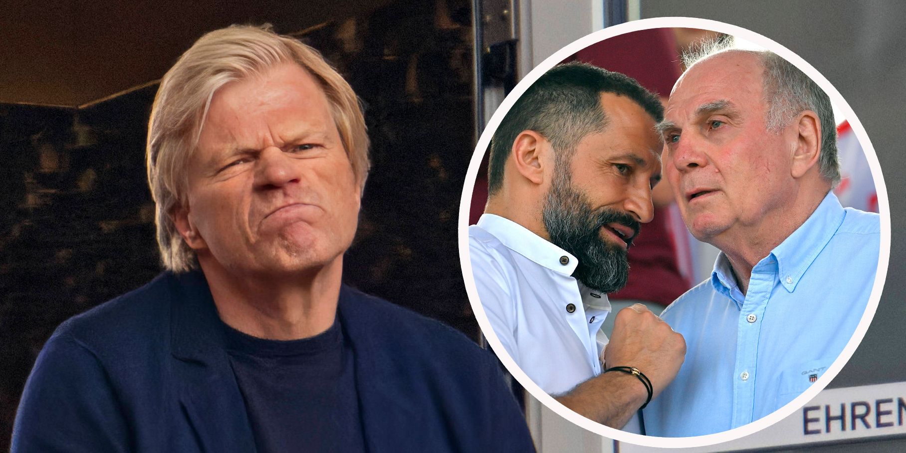 Oliver Kahn und Hasan Salihamidzic müssen gehen - jetzt spricht Uli Hoeneß (r.).