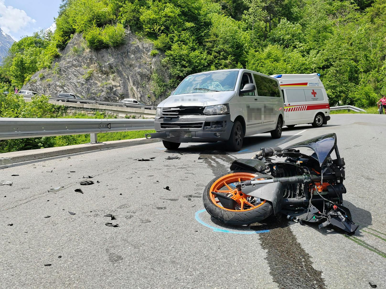 In Finkenberg in Tirol verunfallte ein 16-jähriger Motorrradfahrer.&nbsp;