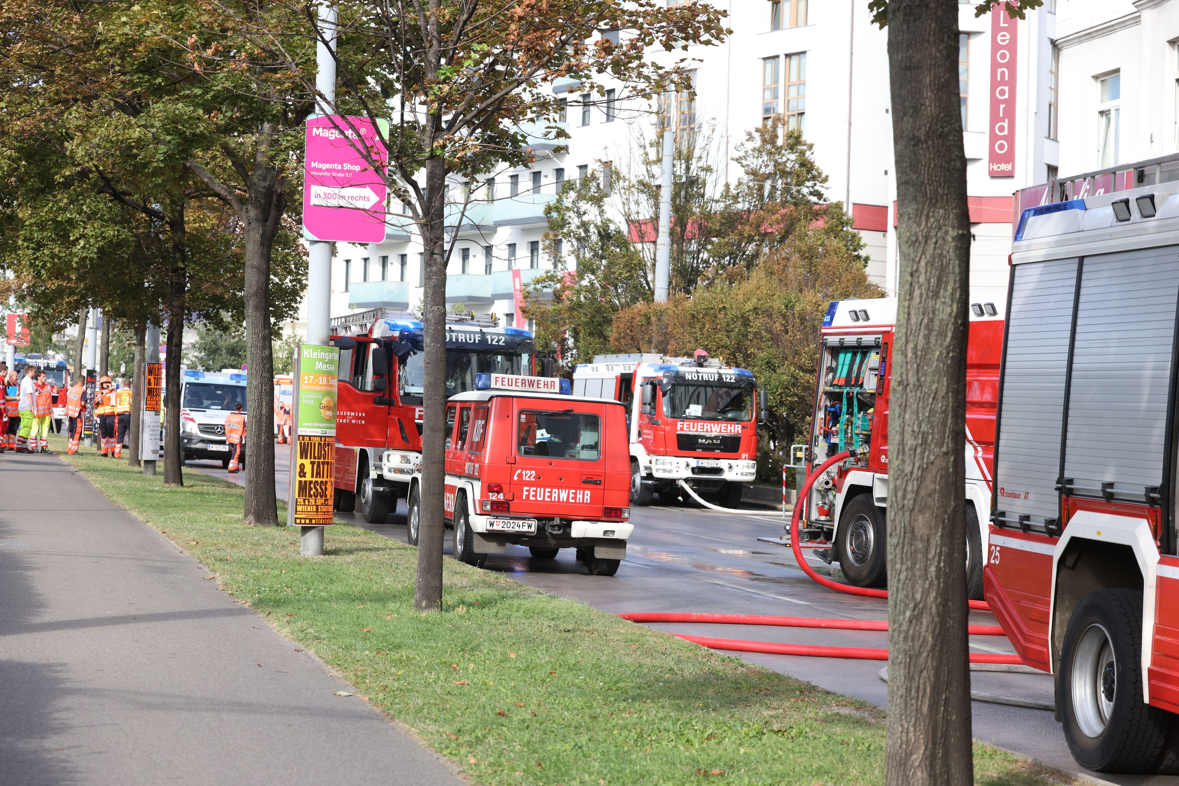 Großer Feuerwehreinsatz in Wien. Archivbild.