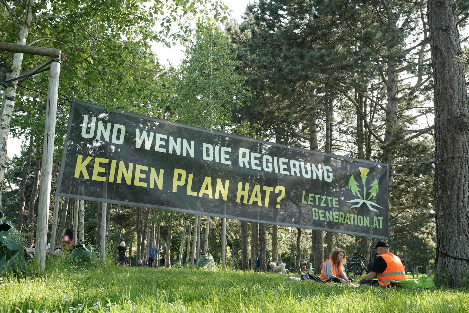 Das Picknick der "Letzten Generation" in Wien entwickelte sich zu einem echten Reinfall.