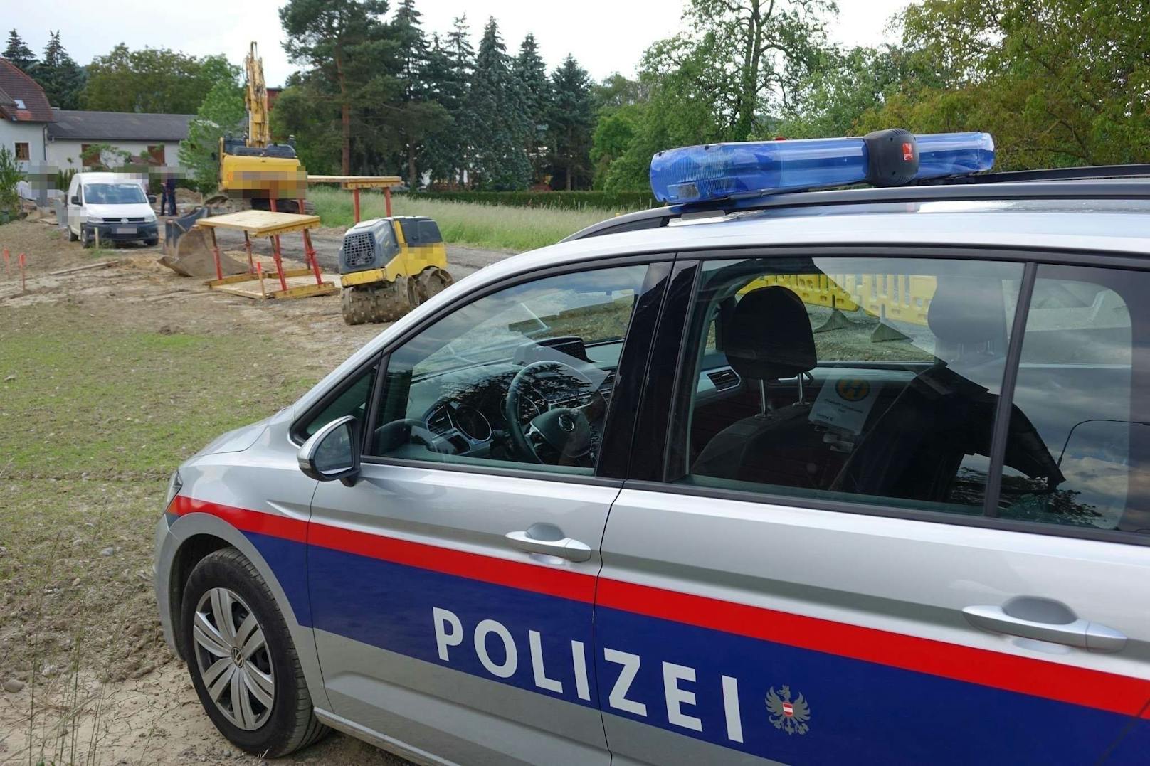 Polizei am Unfallort