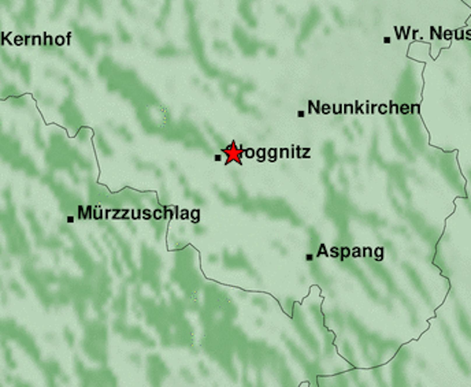 Wieder Erdbeben mit Stärke 3,2 im Raum Gloggnitz