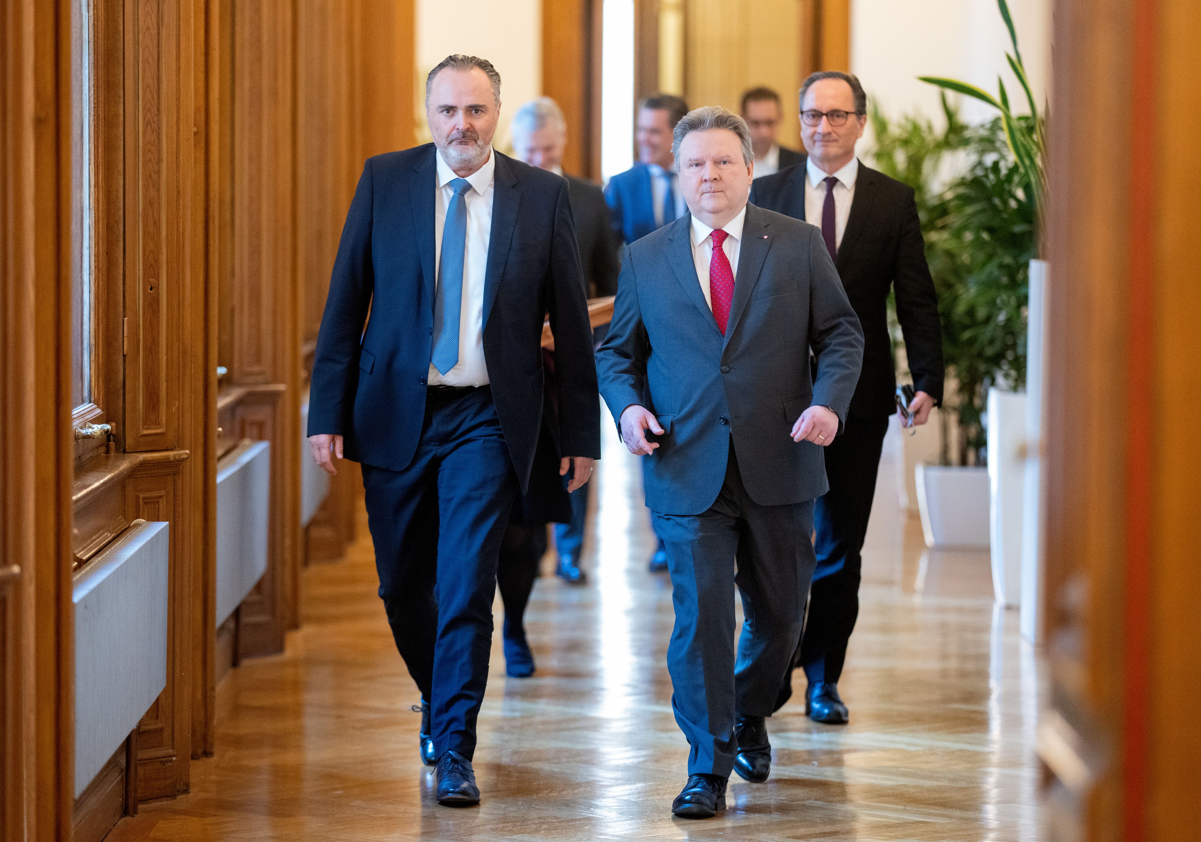 Doskozil und Ludwig - hier am 11. Jänner 2023 im Wiener Rathaus.