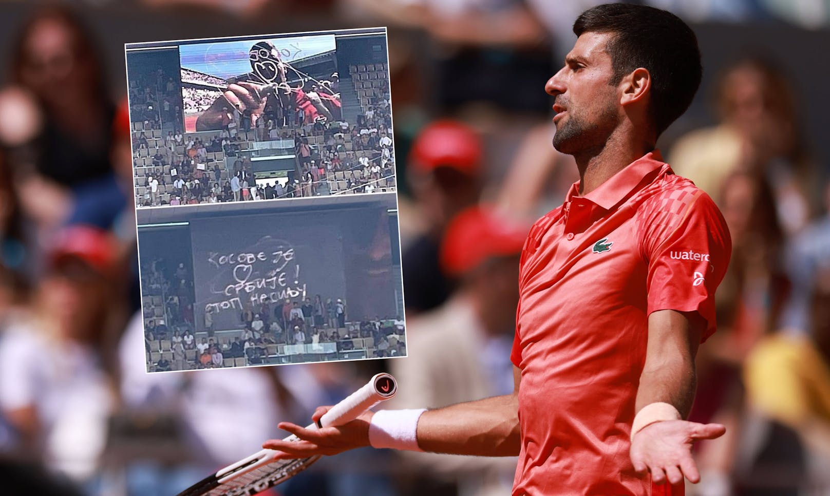 Provokante Geste von Novak Djokovic