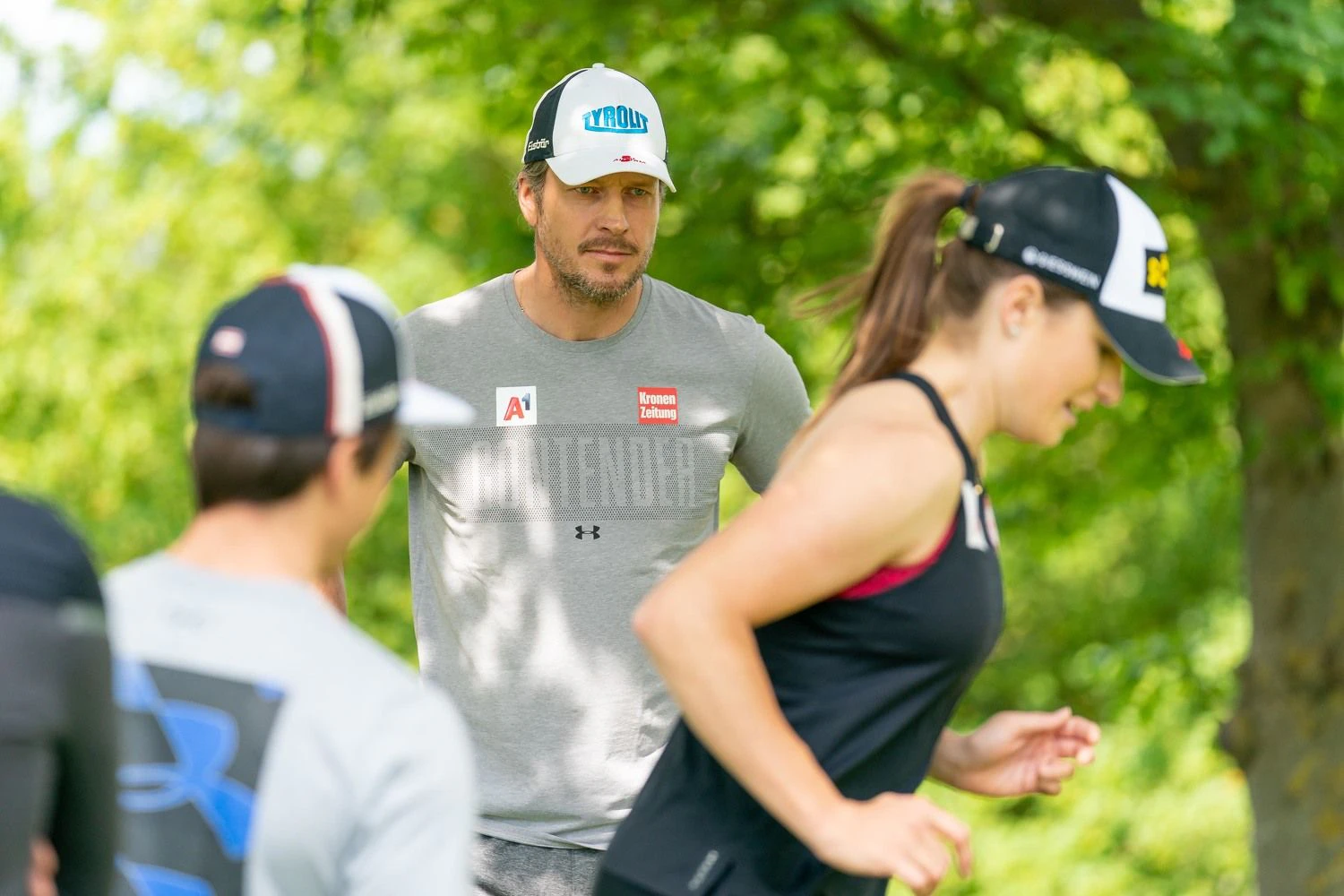 Roland Assinger beim Aufbautraining der ÖSV-Damen.
