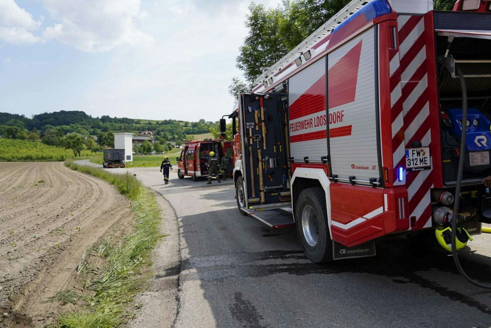 Mehrere Feuerwehren standen in Neuhofen im Einsatz