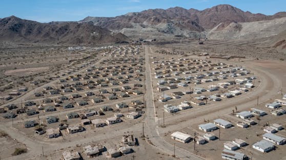 In der Wüstenstadt Eagle Mountain lebten rund 4.000 Minen-Arbeiter mit ihren Familien.