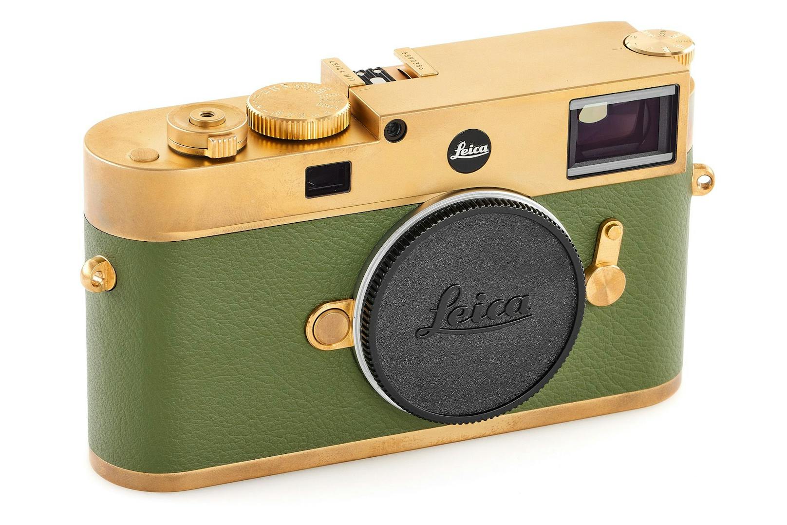 Eine Leica M11 Sonderanfertigung, die Leica – angestoßen von der Idee eines Fotografie-affinen Hollywoodstars – im Jahr 2021 herstellte.