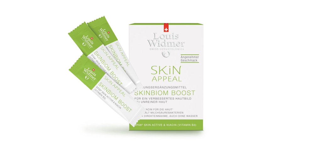 Louis Widmer Skinbiom Boost: Jetzt mitspielen und eine Packung Nahrungsergänzungsmittel Skin Appeal gewinnen!
