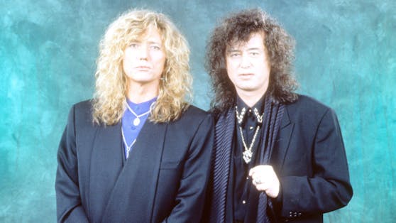 David Coverdale und Jimmy Page anno 1992.