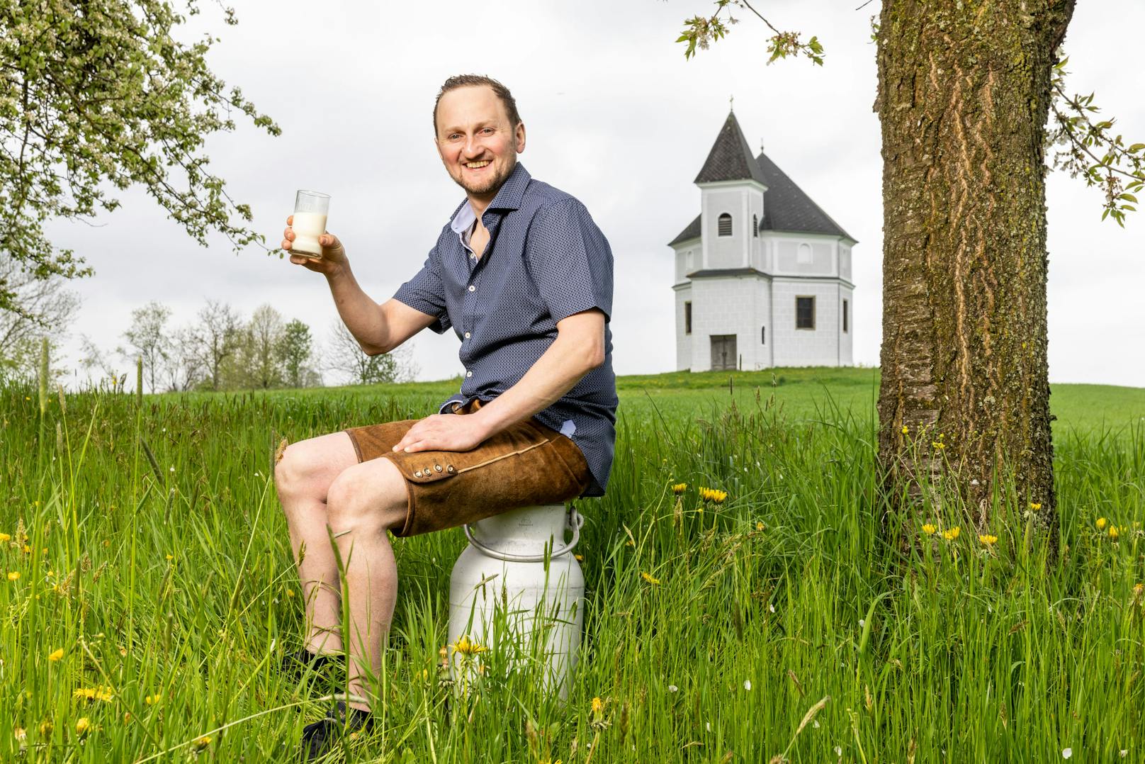 Christoph - der eifrige Milchbauer (33 Jahre) aus dem Bezirk Vöcklabruck (Oberösterreich)