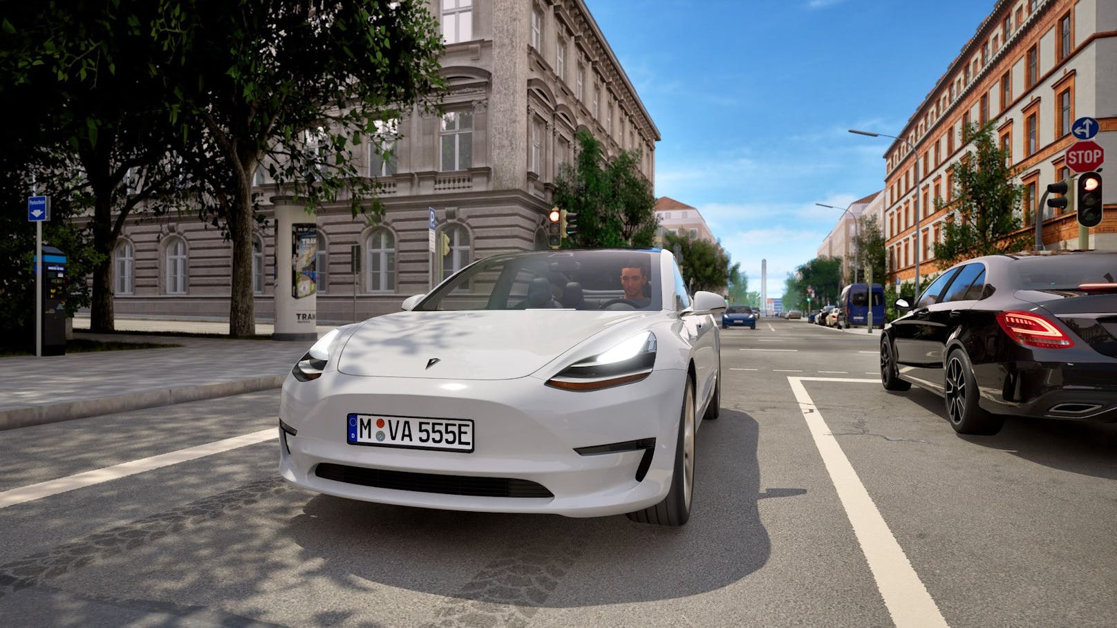 "CityDriver" ist ein Simulator, der uns als Autofahrer die Straßen Münchens näherbringen will. Ganz entspannt virtuell die bayerische Landeshauptstadt abfahren?&nbsp;