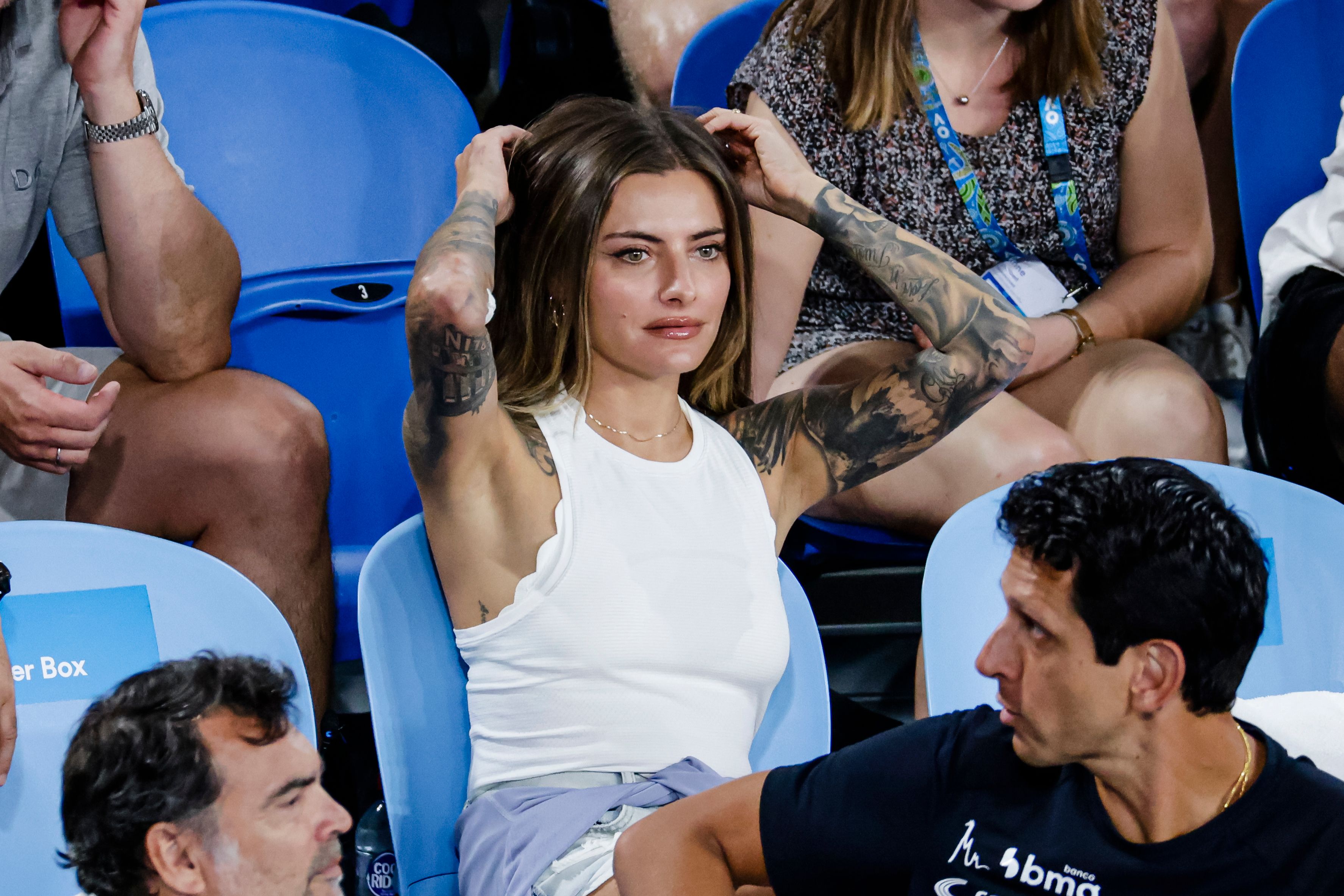 Sophia Thomalla in der Players Box.