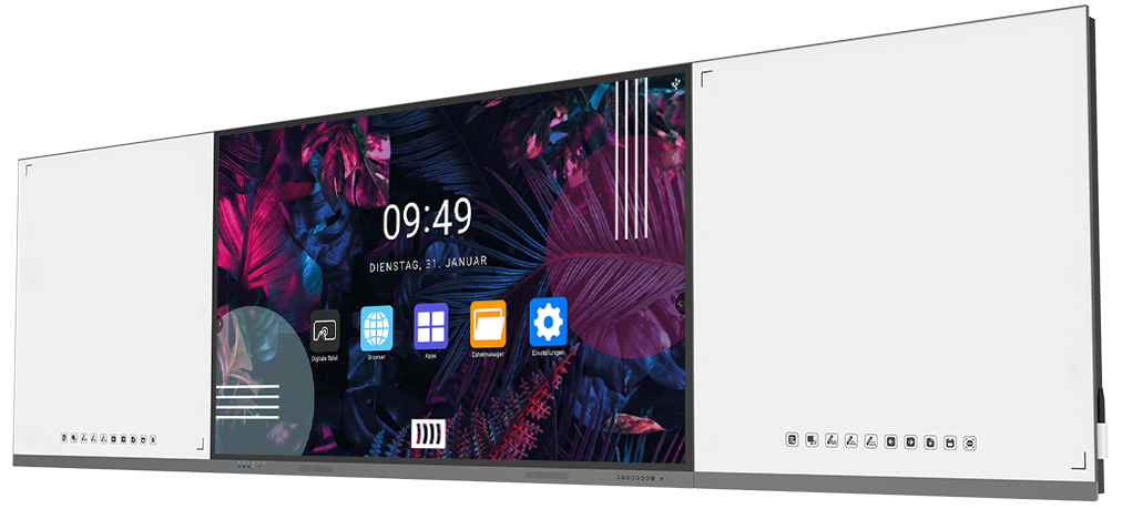 Weltneuheit: Heinekingmedia eliminiert letzten Medienbruch im Unterricht durch digitale Tafelflügel