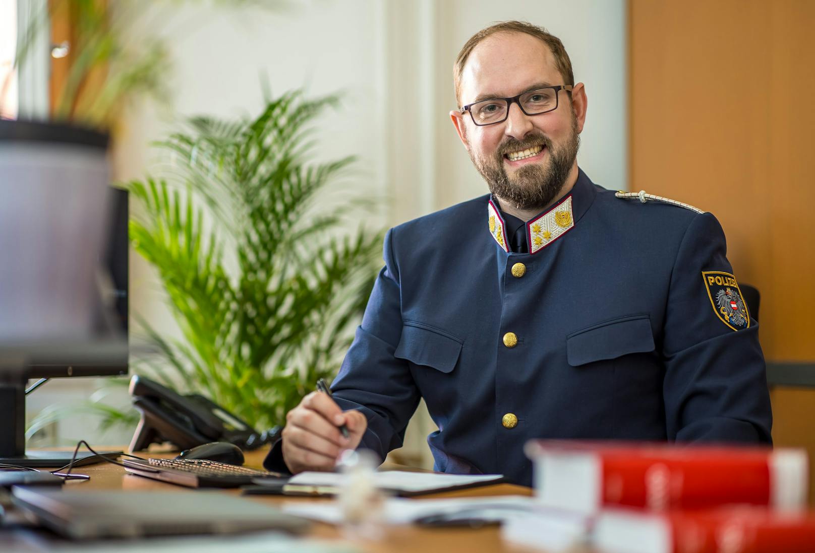 Chefinspektor Florian Huber: Stolz auf seinen Beruf.