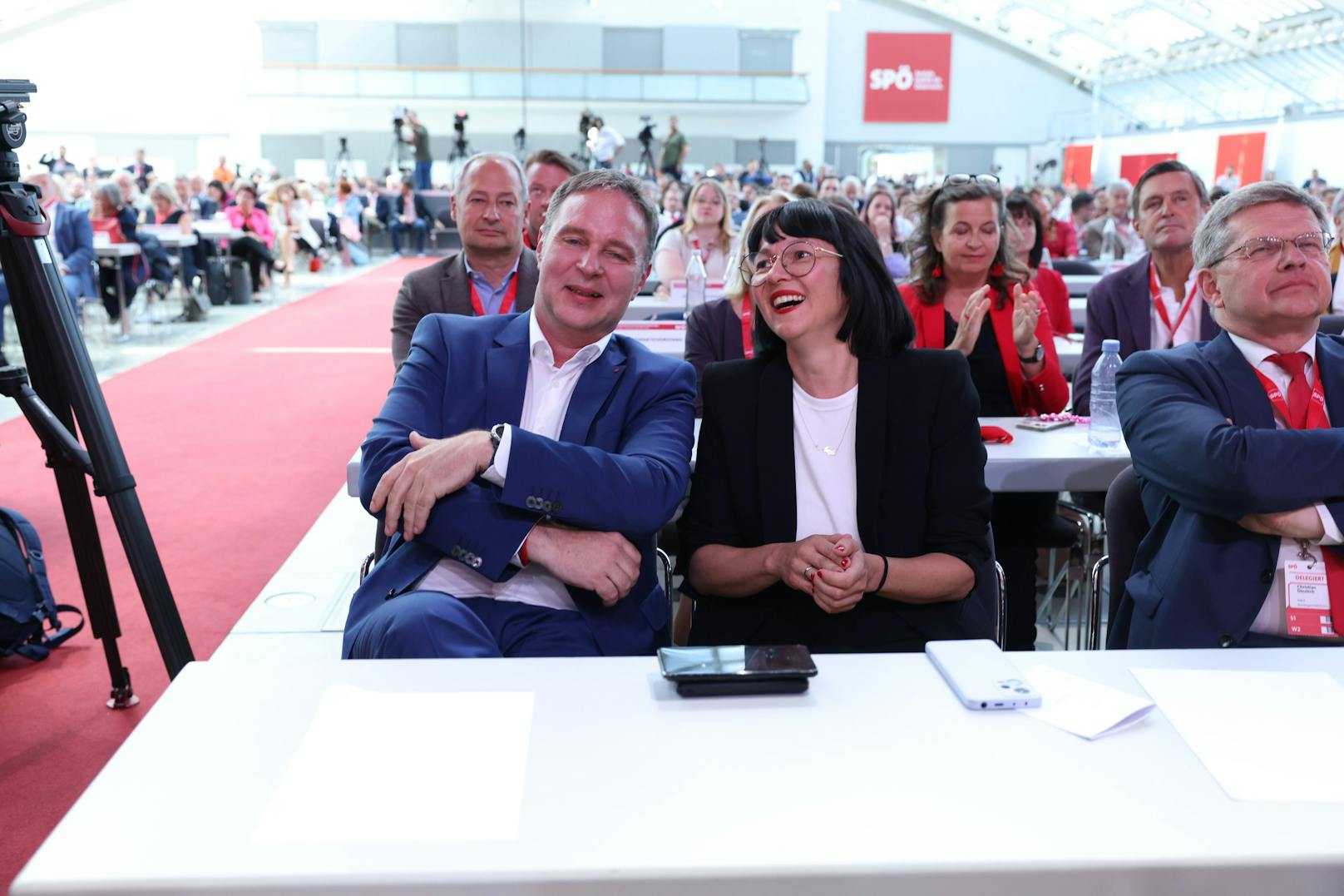 Andreas Babler und Ehefrau Karin Blum, selbst SPÖ-Gemeinderätin