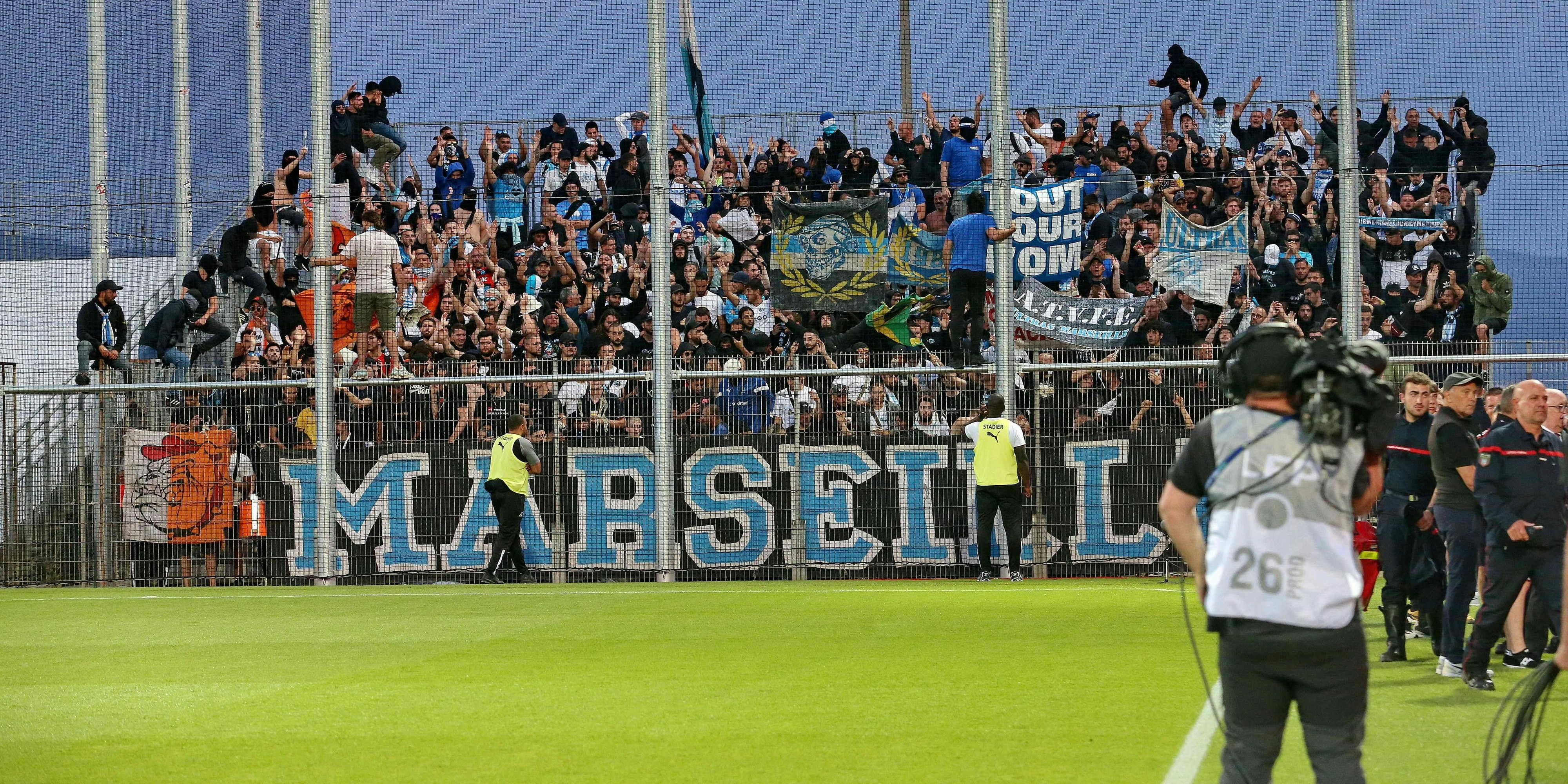 Am Rande des Marseille-Matches in Ajaccio kommt es zum Eklat.