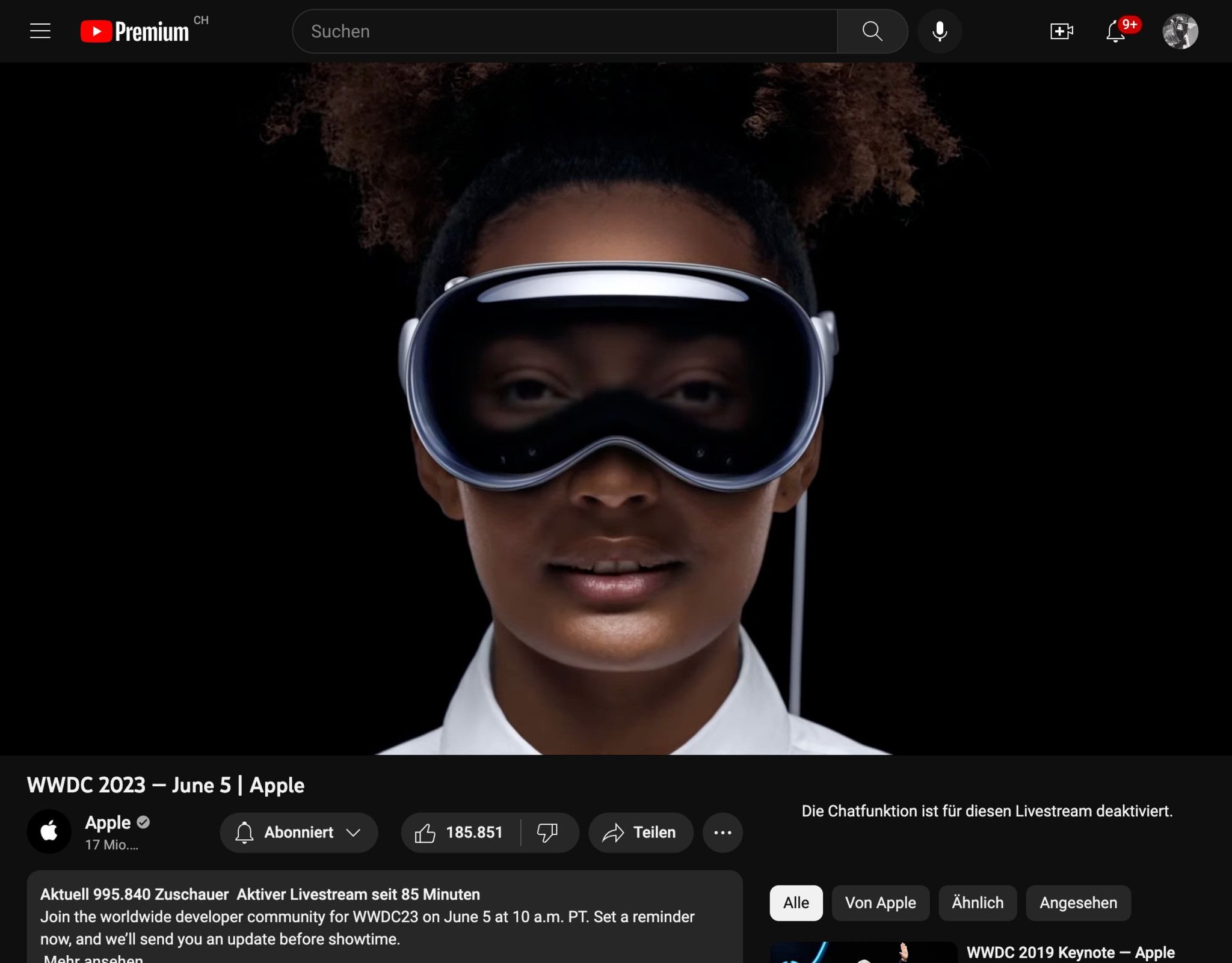 So sieht die Cyberbrille Vision Pro aus.