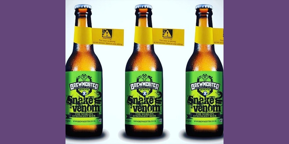 Der Geschmack des Snake Venom (Bild) wird als süßlich, malzig und stark beschrieben.