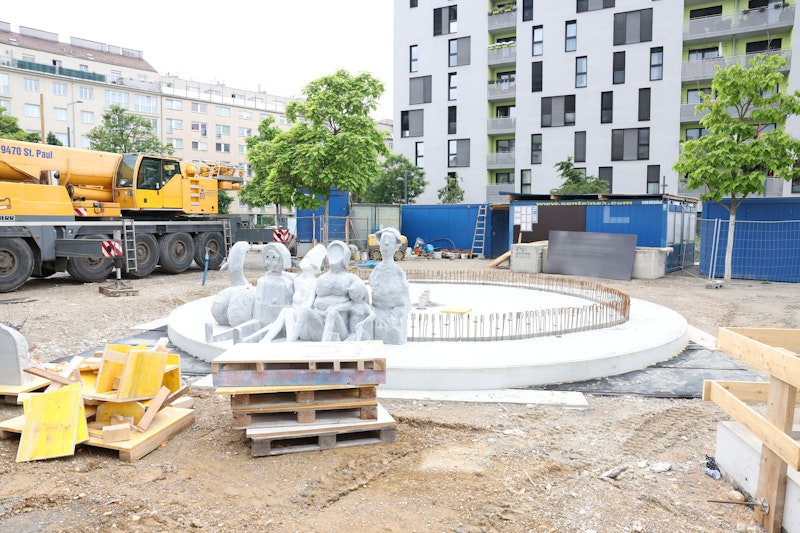 Der Jubiläumsbrunnen im Sonnewendviertel (Wien-Favoriten) wird von GELATIN gestaltet.&nbsp;