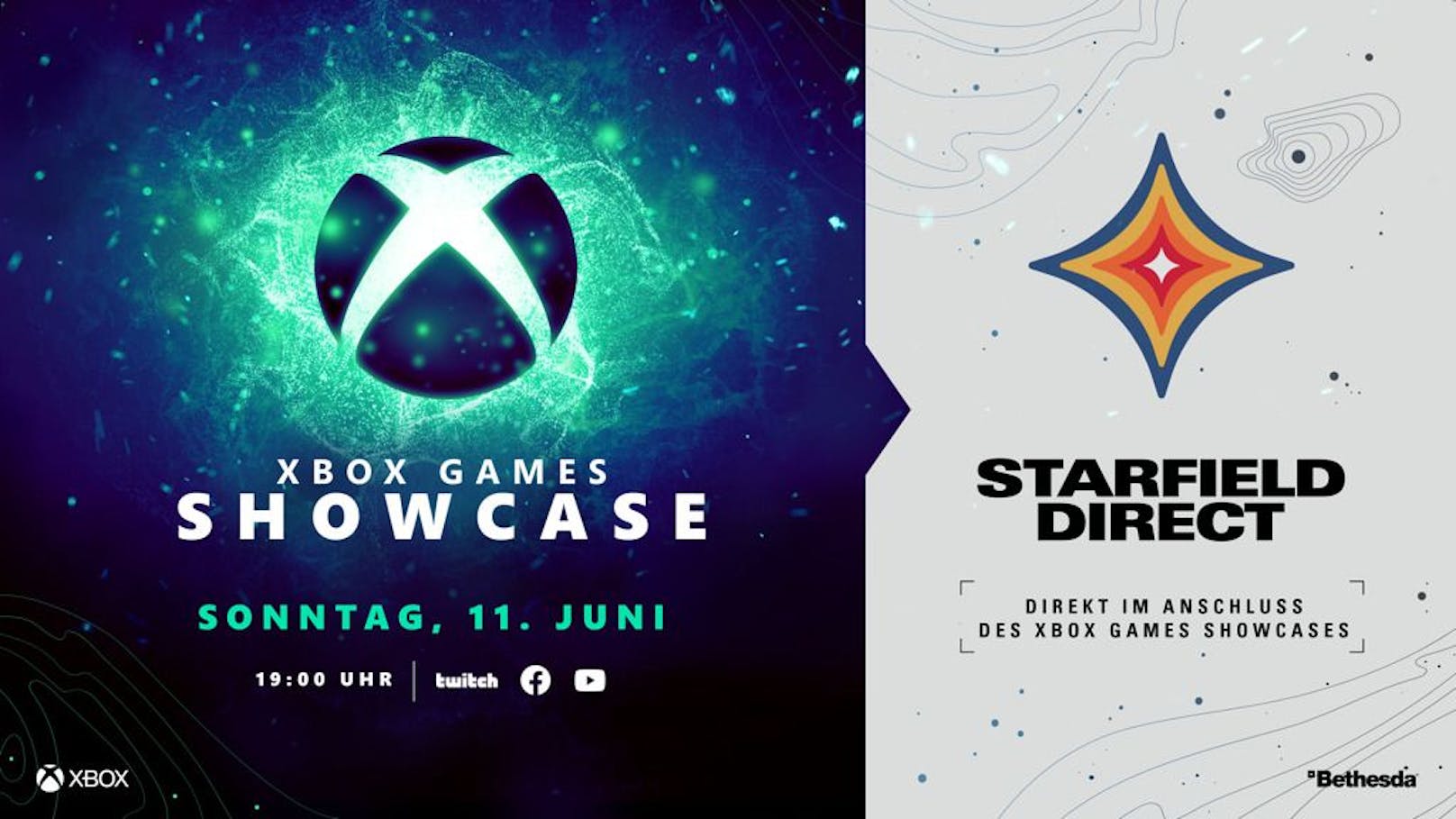 Xbox Games Showcase und Starfield Direct Double Feature am 11. Juni.
