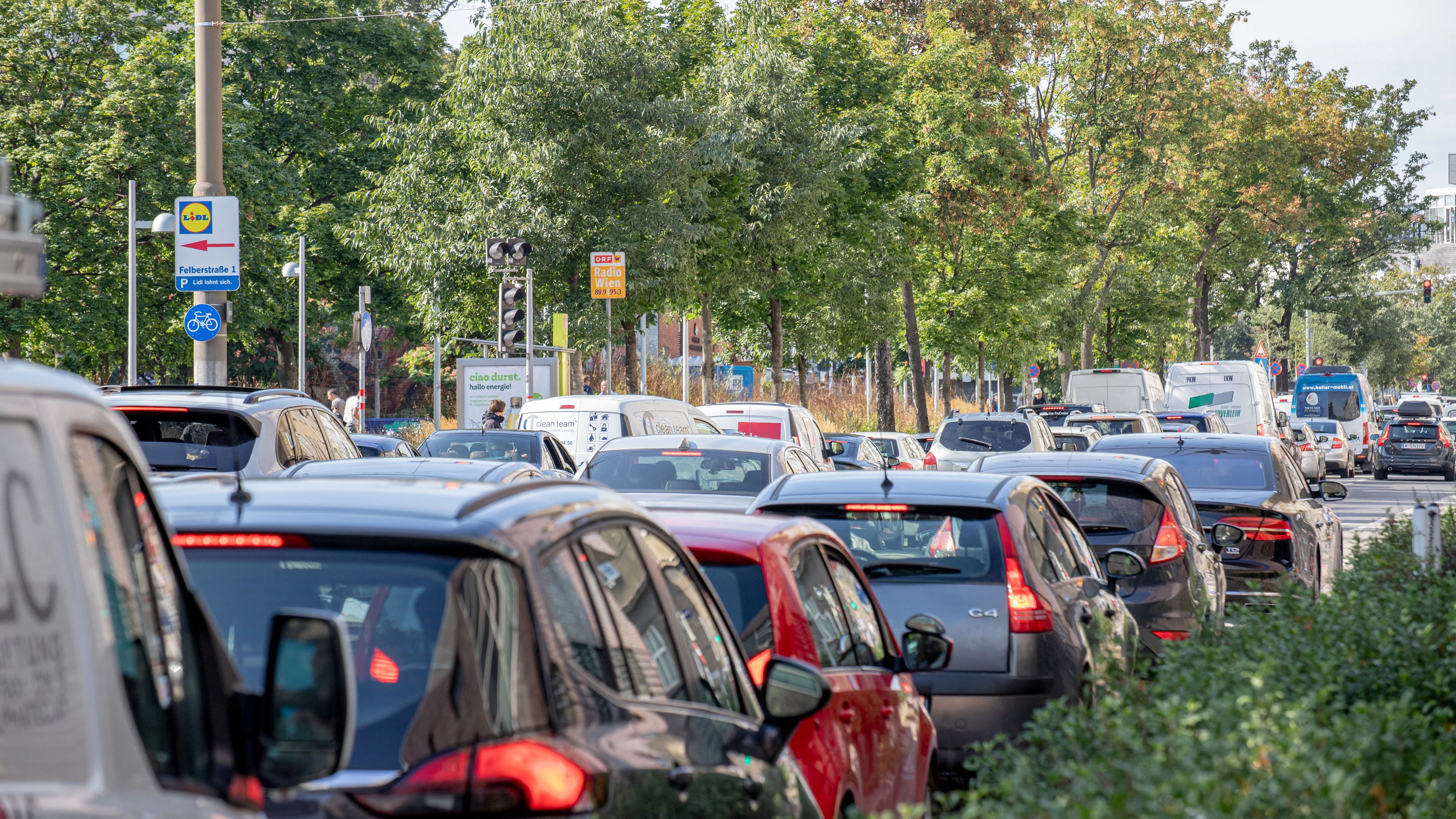 In den kommenden Tagen droht Wien wieder eine Verkehrsüberlastung. Symbolbild.