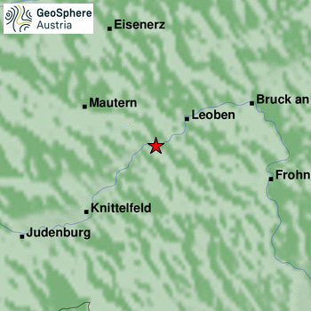 Das Epizentrum lag bei St. Michael in Obersteiermark.