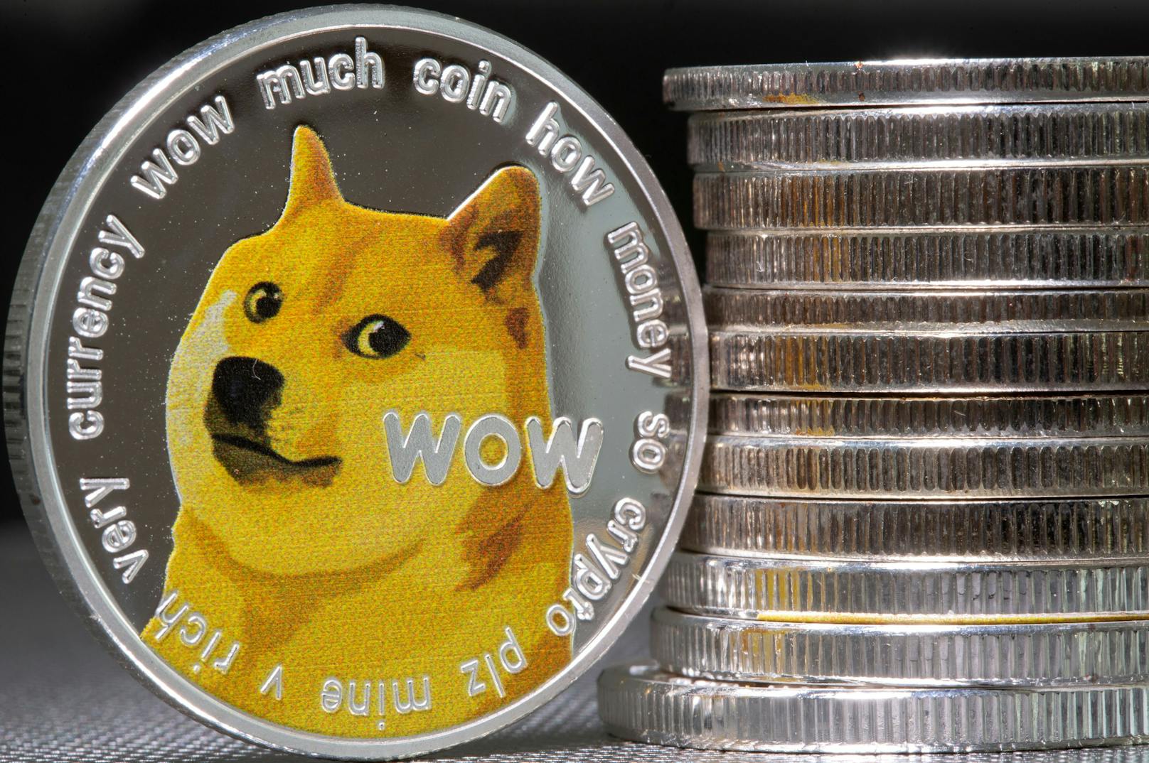 <strong>Dogecoin:</strong> Der Dogecoin gehört zu den Kryptowährungen mit der neunthöchsten Marktkapitalisierung von über neun Milliarden Euro.
