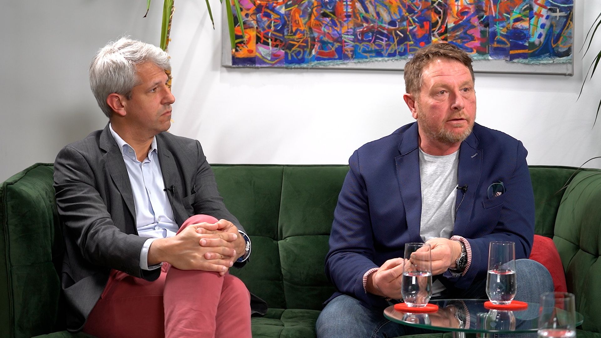 Die Finanzexpertne Stefan Selden (li.) und Christoph Mahdalik vom Forerunners Network.