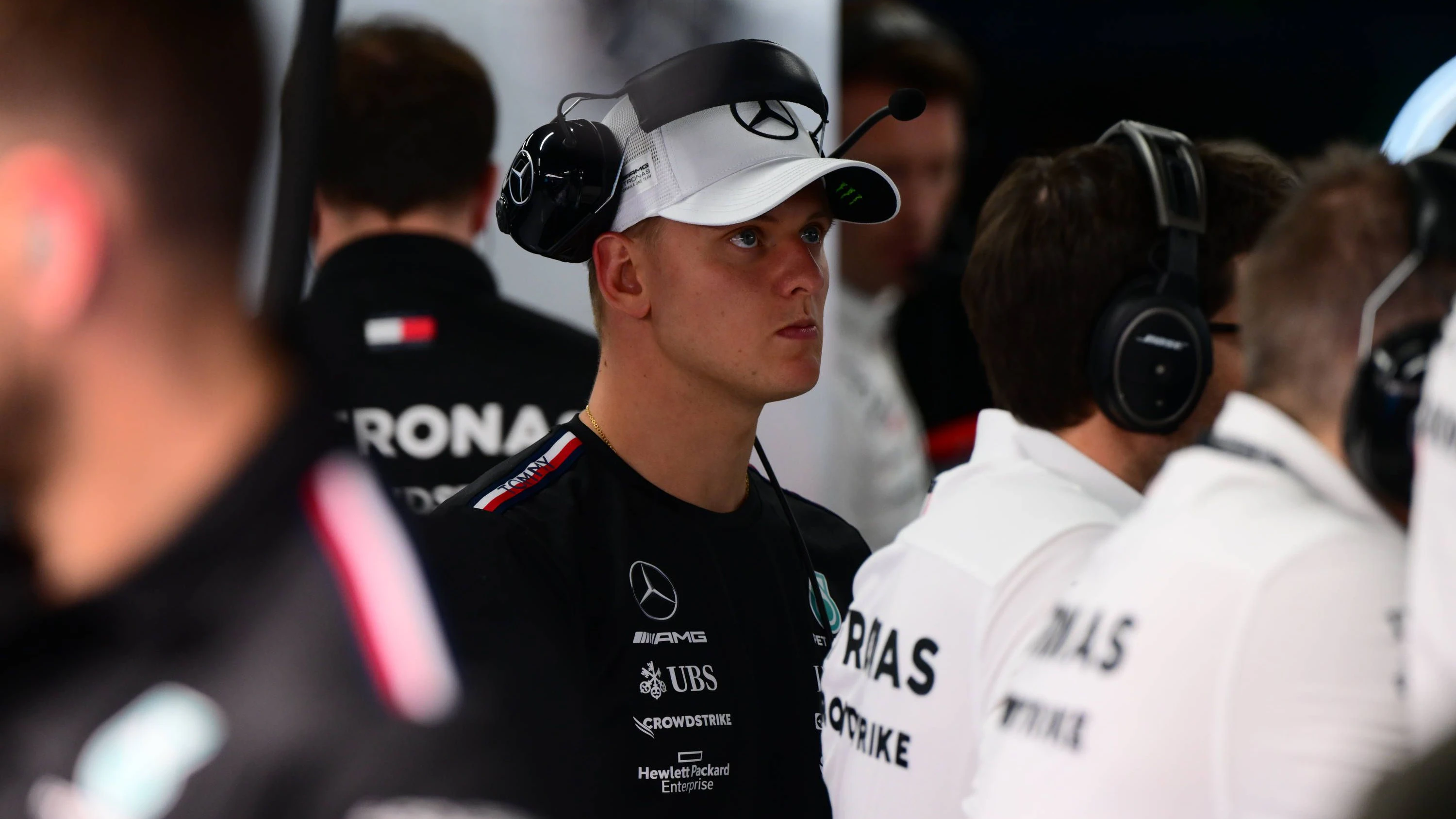 Mick Schumacher fuhr erstmals den Mercedes.