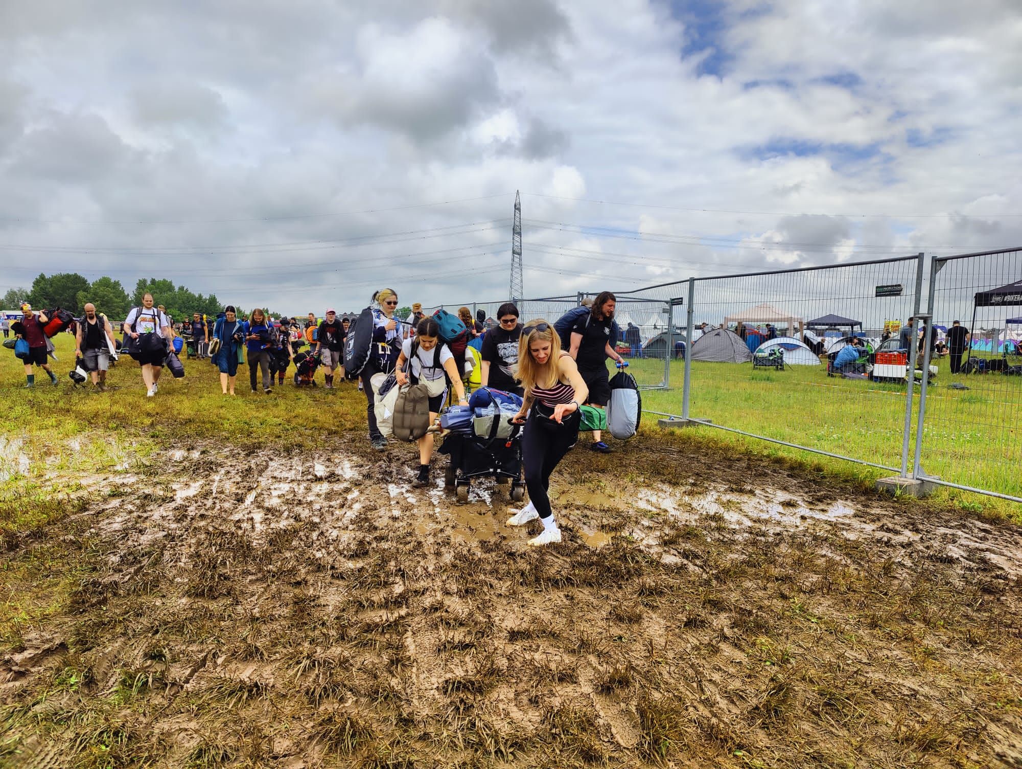 Anreisende beim Nova Rock