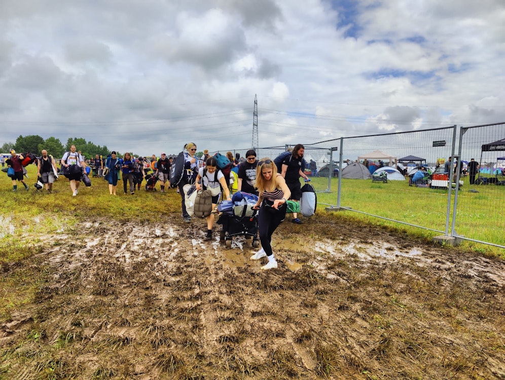 Anreisende beim Nova Rock