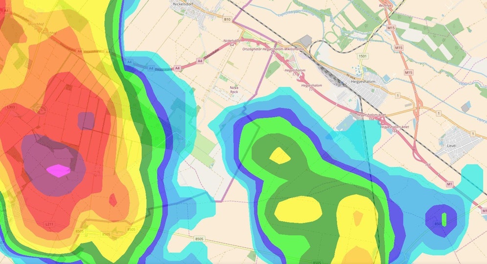 Besucher werden gewarnt: Auf das Nova-Rock-Gelände ziehen schwere Gewitter zu.