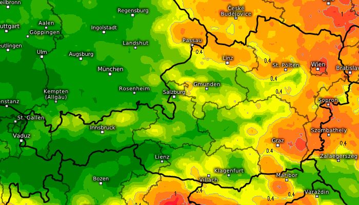 Die aktuelle Warn-Karte für Österreich - auch am Freitag wird es krachen.