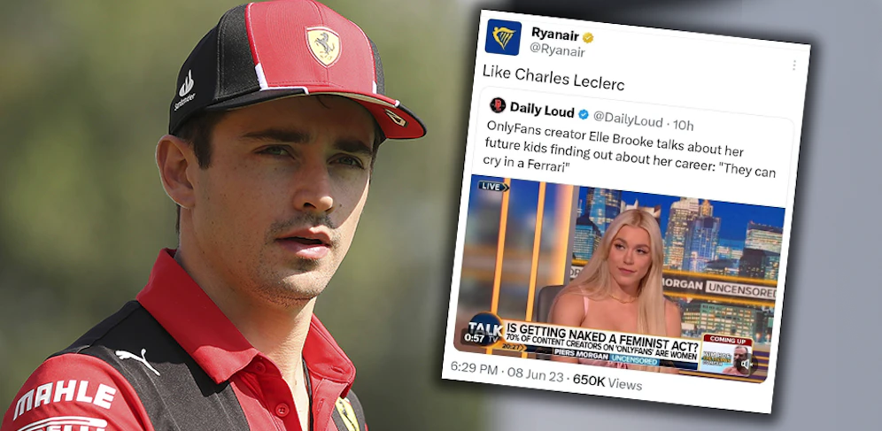 Ryanair macht sich über Leclerc lustig