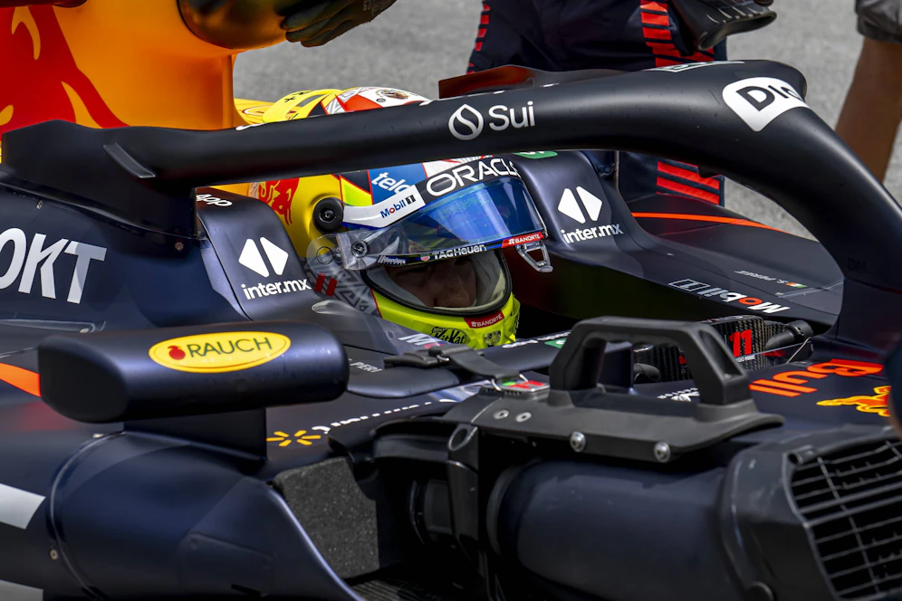 Sergio Perez liegt auch in der Schadens-Wertung der Formel 1 im Spitzenfeld. 