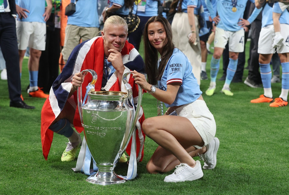 Erling Haaland und seine Freundin Isabel Haugseng Johansen. 