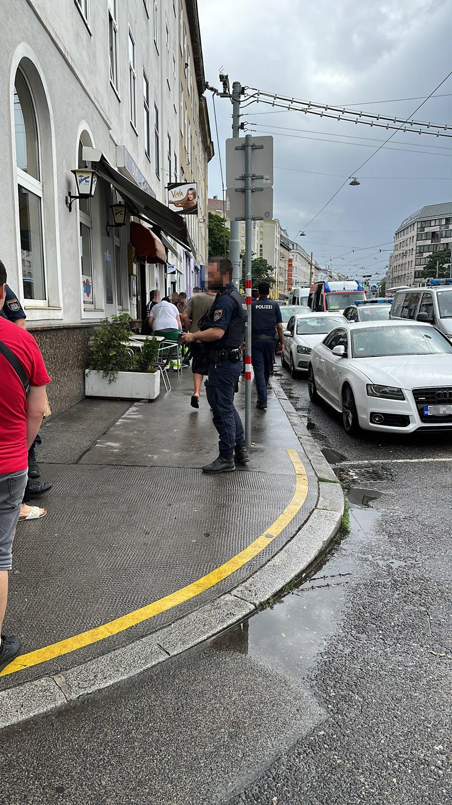 Der Streit zwischen zwei Männern eskalierte in diesem Café.