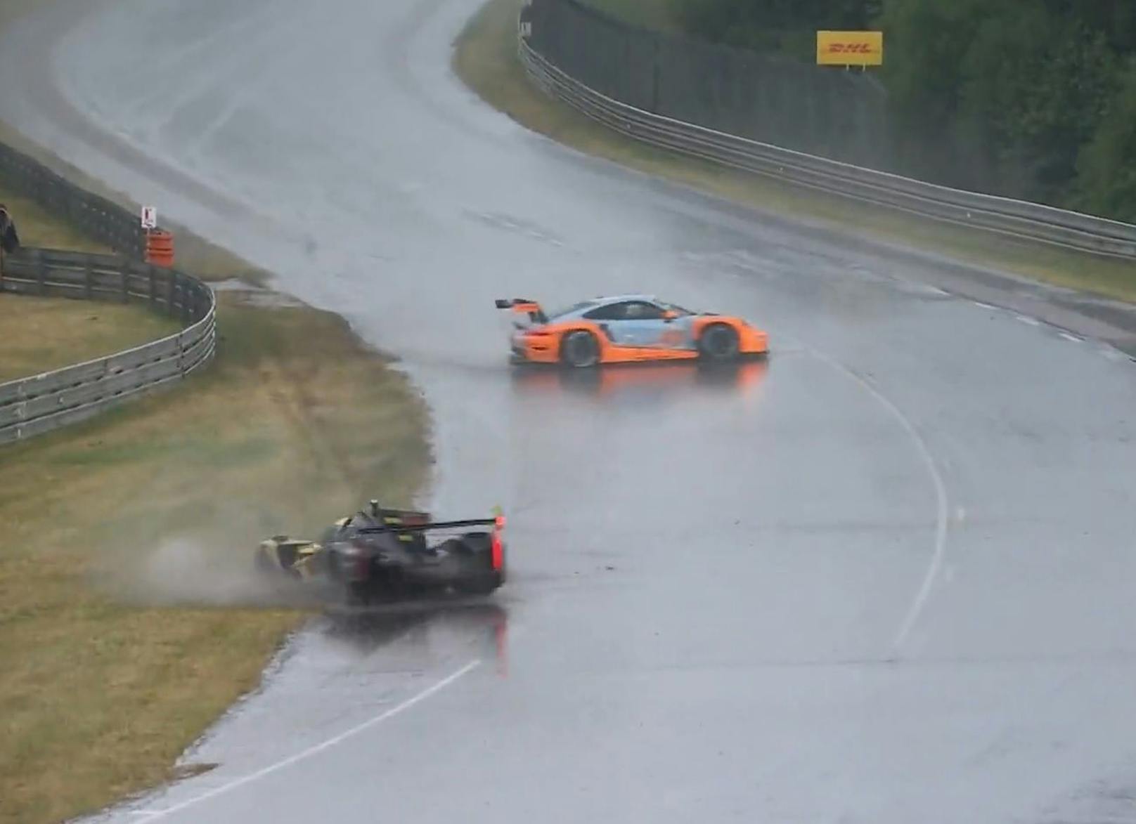 Der Regen hat für Chaos-Szenen bei den 24 Stunden von Le Mans gesorgt.