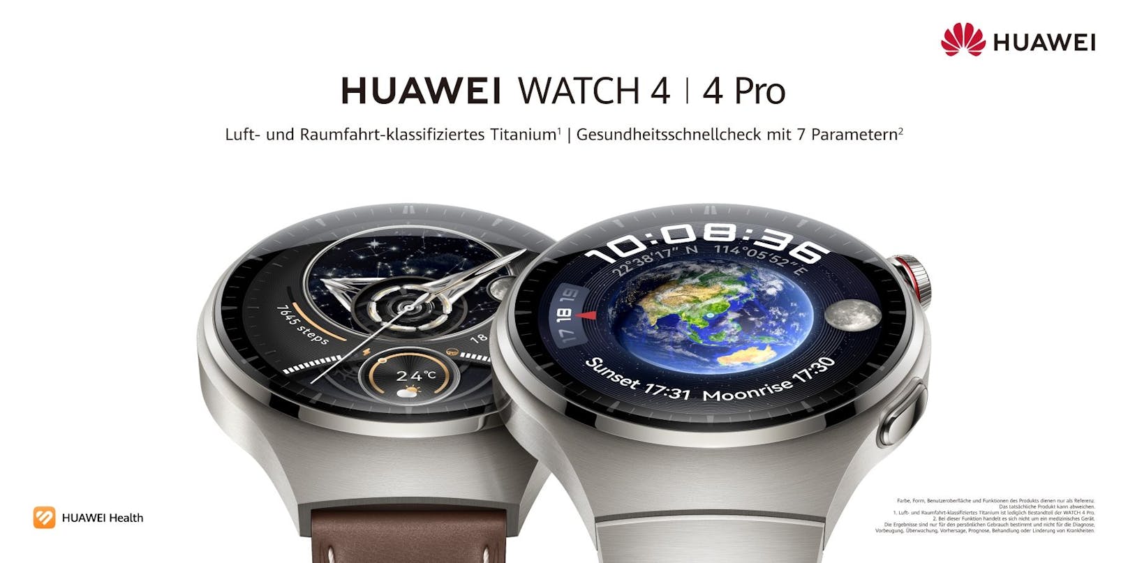 ... Smartwatch-Serie in Österreich bekannt. Und bei den beiden Modellen Huawei Watch 4 und Huawei Watch 4 Pro ist einiges neu – vom Design bis hin zu den ...